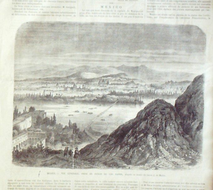L'Univers illustré 1867 # 644 Tunis Italie Gênes Tyrol Madagascar Reine Mexico 