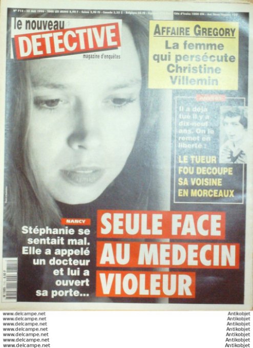 Détective 1996 # 715 Auxerre Fréjus Créteil Nancy Le Havre Mureaux Chambéry Cannes