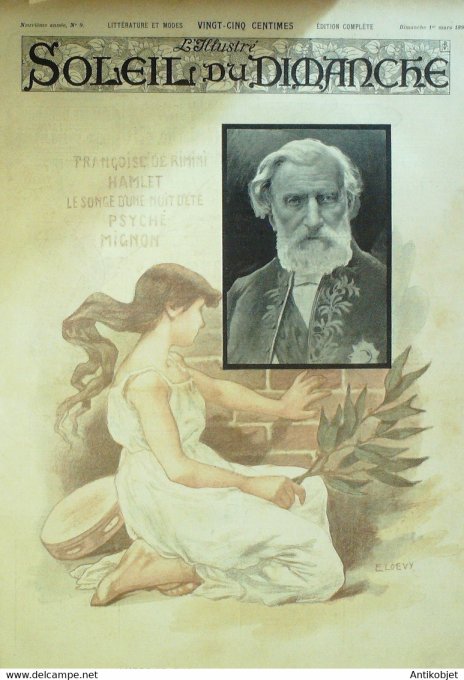Soleil Du Dimanche 1896 N° 9 Amboise Thomas Loevy Roi Madagascar