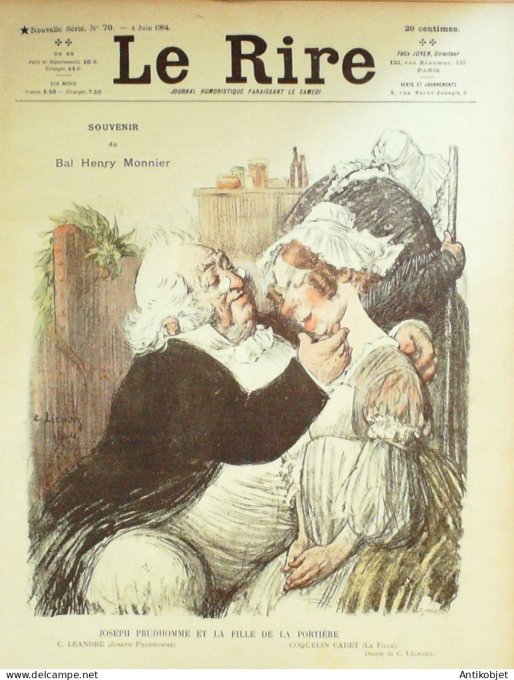 Le Rire 1904-06- 4 # 70 Journal humoristique Ed.Originale Vengeance du mari