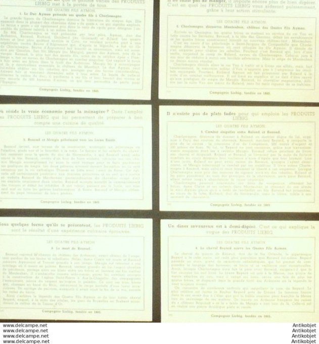 Chromo Liebig Sang 1452 Les quatre fils Aymon (1943)