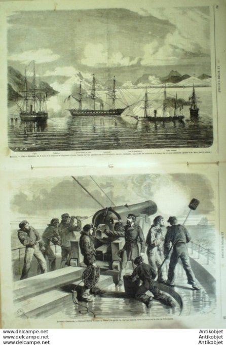 Le Monde illustré 1865 n°405 Pérou Lima Madrid Buen Retiro Wilmington Florence