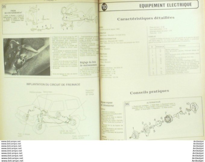 R.T Automobile Mitsubishi Pajero Citroën BX19 Peugeot 405   # 517