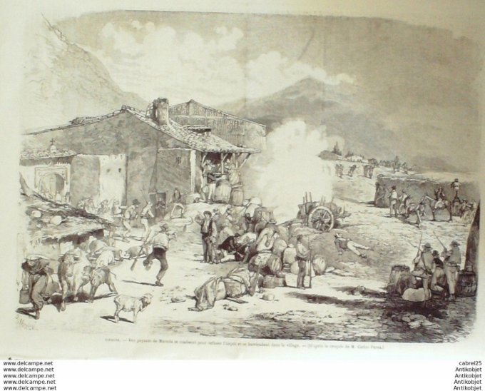 Le Monde illustré 1870 n°678 Cuba Ile Rio Hondo Espagne Maceda Italie Rome Scata Santa