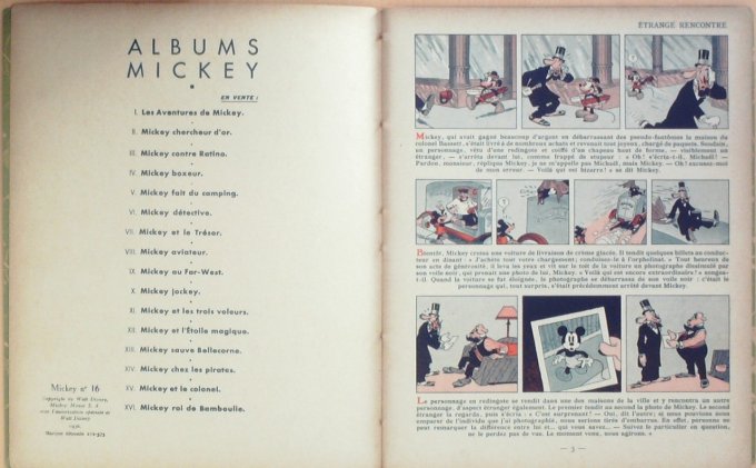Bd MICKEY ROI de BAMBOULIE (Hachette Walt Disney)-1938-Eo