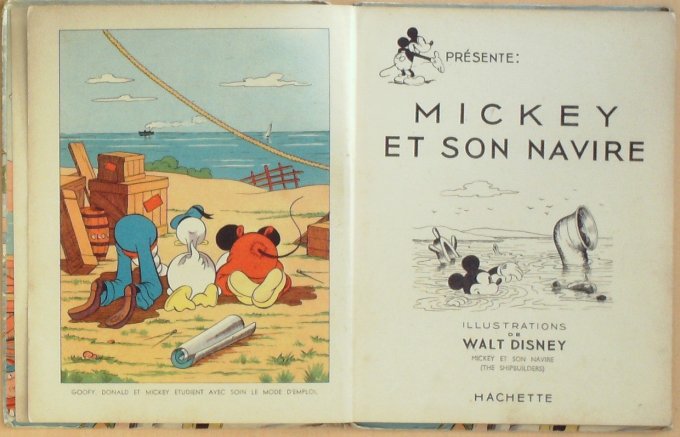 Bd MICKEY et son NAVIRE (Hachette Walt Disney)-1948