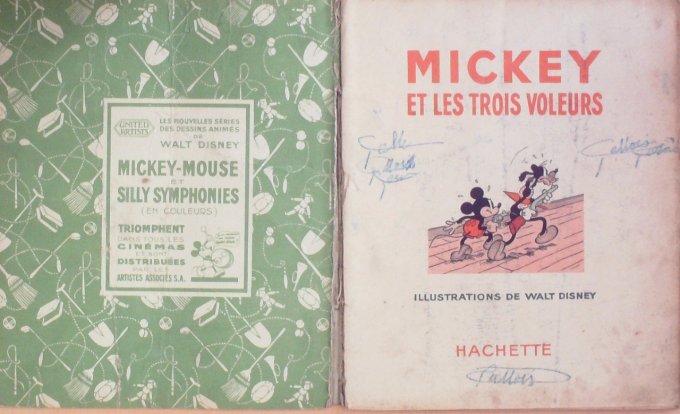 Bd MICKEY et les TROIS VOLEURS (Hachette Walt Disney)-1938-Eo