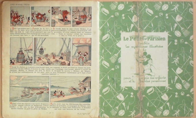 Bd MICKEY et les TROIS VOLEURS (Hachette Walt Disney)-1938-Eo