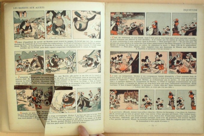 Bd MICKEY L'AFRICAIN (Hachette Walt Disney)-1939-Eo