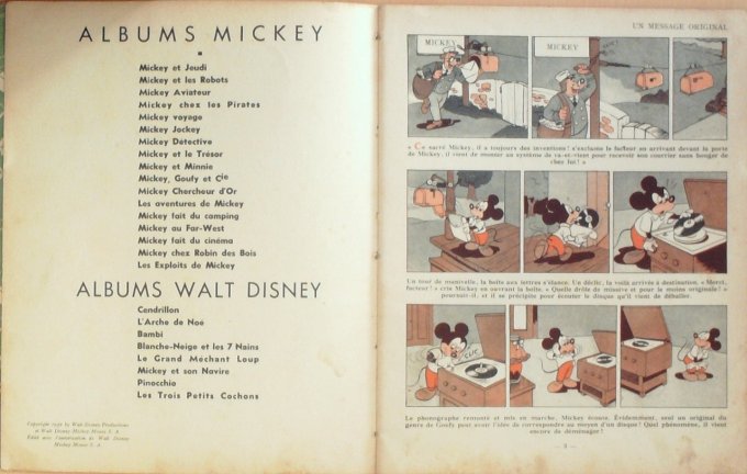 Bd MICKEY et les ROBOTS (Hachette Walt Disney)-1952