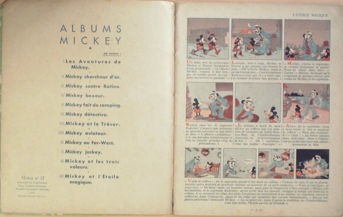 Bd MICKEY et L'ETOILE MAGIQUE (Hachette Walt Disney)-1936-Eo