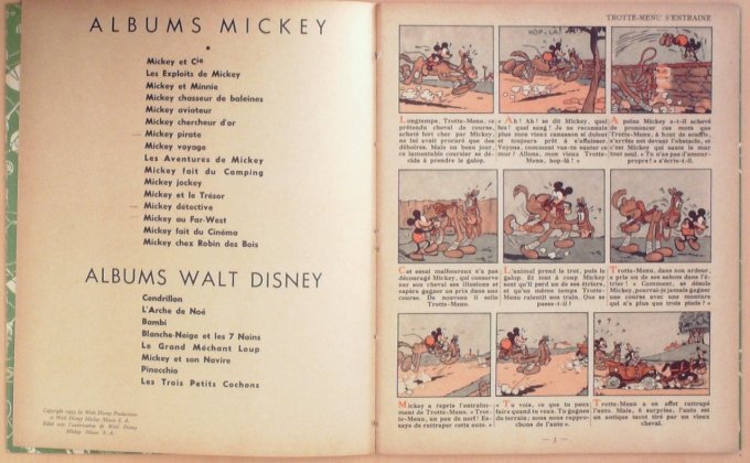 Bd MICKEY JOCKEY (Hachette Walt Disney)-1951
