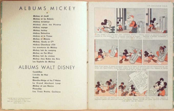 Bd MICKEY et JEUDI (Hachette Walt Disney)-1952