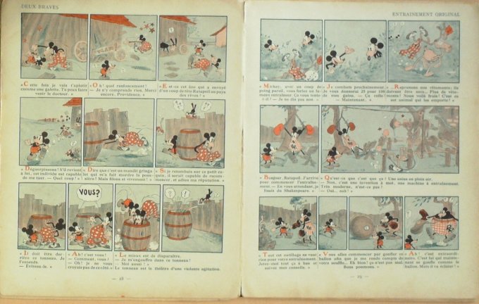 Bd MICKEY BOXEUR (Hachette Walt Disney)-1932-Eo