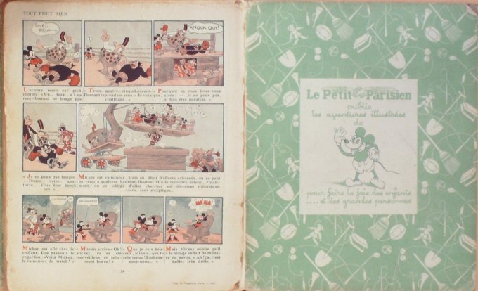 Bd MICKEY BOXEUR (Hachette Walt Disney)-1932-Eo