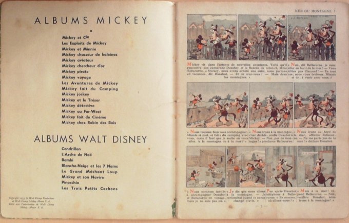 Bd MICKEY FAIT du CAMPING (Hachette Walt Disney)-1951