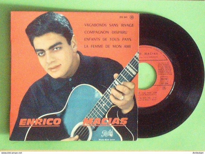 Macias Enrico 45T EP Vagabonds sans rivage 1963