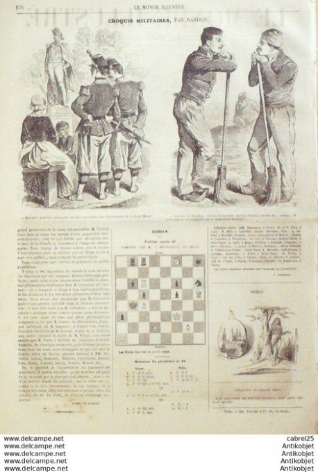 Le Monde illustré 1862 n°283 Marseille (13) Fontainebleau (77) Quimerlé (29) Suisse Neufchâtel