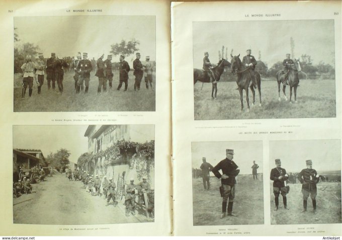 Le Monde illustré 1902 n°2372 Montremont (74) Martinique Basse-Pointe éruption  Shah de Perse