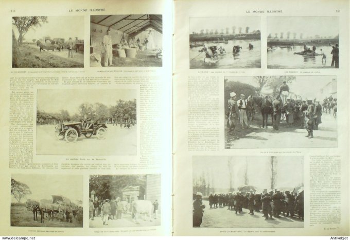 Le Monde illustré 1902 n°2372 Montremont (74) Martinique Basse-Pointe éruption  Shah de Perse