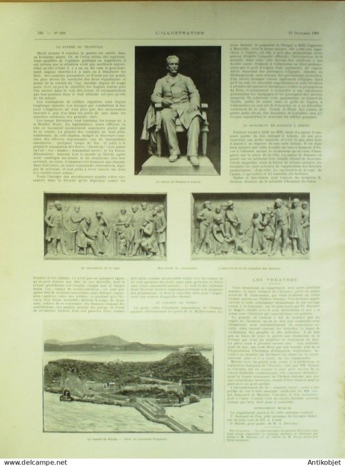 L'illustration 1901 n°3059 Afghanistan Rome fouilles Afrique-Sud Transvaal