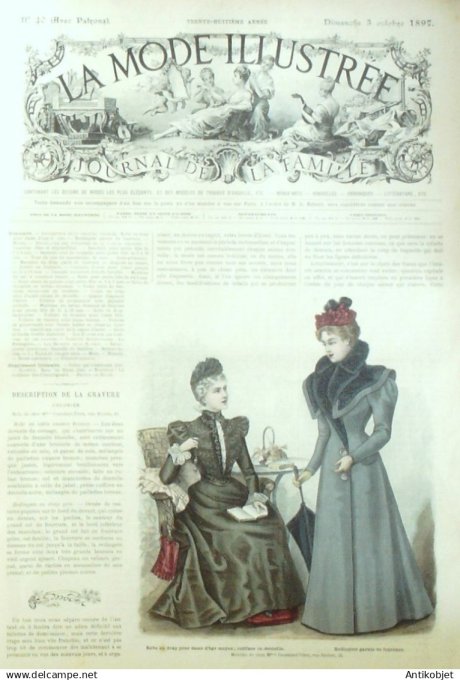 Mode illustree 1897 Lot de 10 journaux