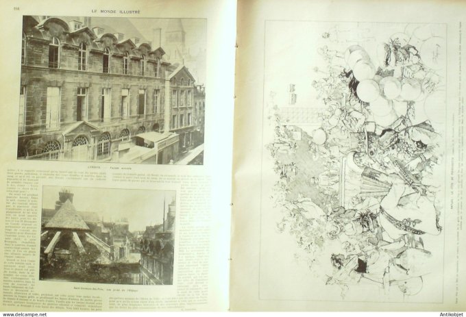 Le Monde illustré 1902 n°2372 Montremont (74) Martinique Basse-Pointe éruption  Shah de Perse