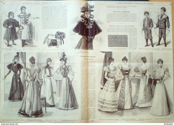 Mode illustree 1897 Lot de 10 journaux
