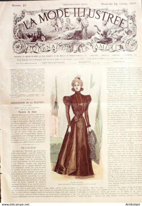 Mode illustree 1897 Lot de 10 journaux