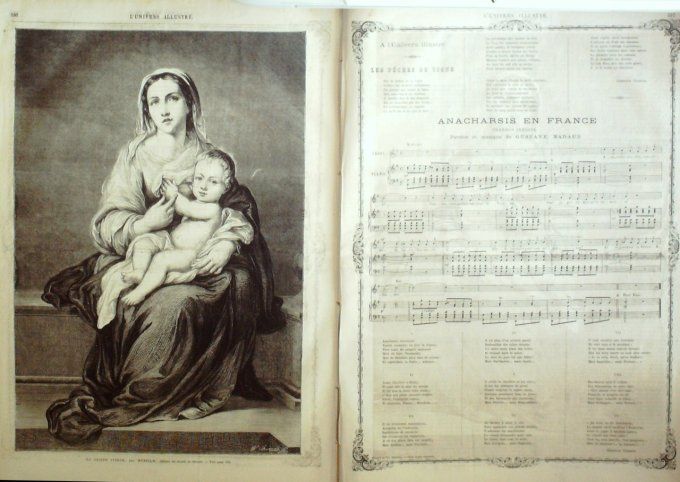 L'Univers illustré 1867 # 646 Luxembourg Oeuvre Murillo Adolphe Sax