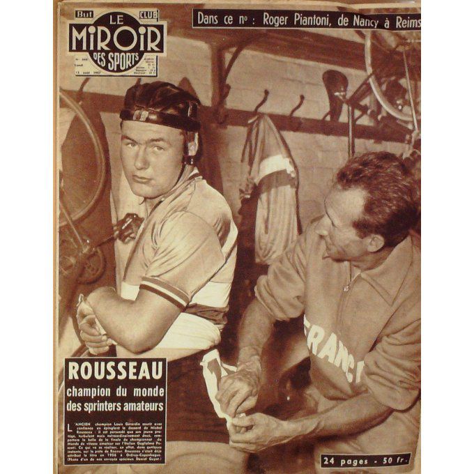 Miroir Des Sports 1957 #  646 12 Aou Lougarot Chistera Pesenti Van Vliet Derksen Piace