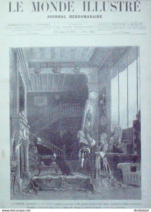 Le Monde illustré 1880 n°1193 Australie Botany-Bay Suède Stockholm Villebernier, Saumur (49)