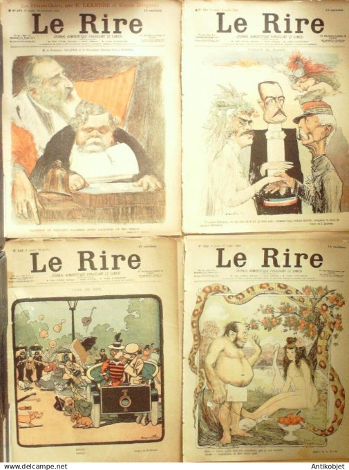 Le Rire 1899 lot 4 revues Faivre Hermann Lebegue Leandre Sta Leandre Rabier