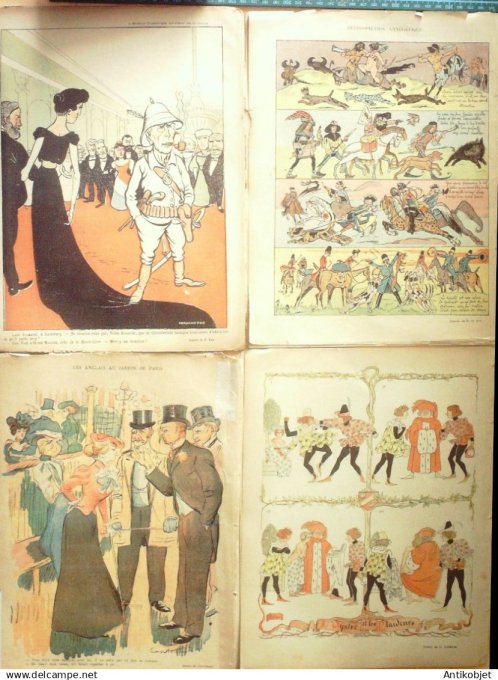 Le Rire 1899 lot 4 revues Faivre Hermann Lebegue Leandre Sta Leandre Rabier