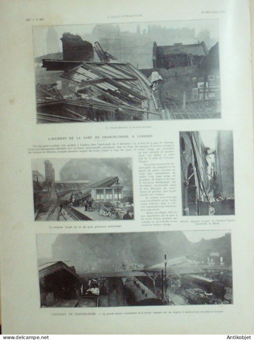 L'illustration 1905 n°3277 Groenland Ours Grèce Mitylêne Omnibis parisiens Londres Charing-Cross gar