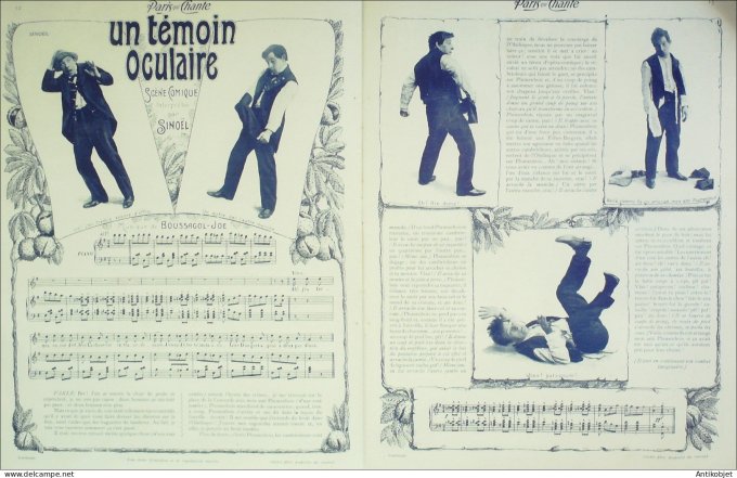 Paris qui chante 1903 n° 36 Brébion Victor Lejal Bonnaire Sinoël Gerville
