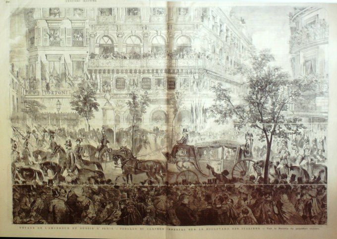 L'Univers illustré 1867 # 648 Empereur de Russie  