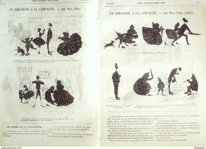 Petit journal pour Rire 1866 # 594 Un Dimanche a la campagne Mick Noel