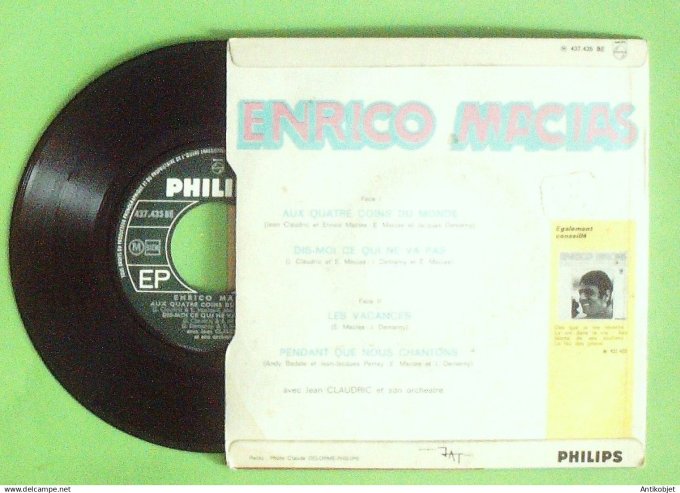 Macias Enrico 45T EP Aux 4 coins du monde 1968
