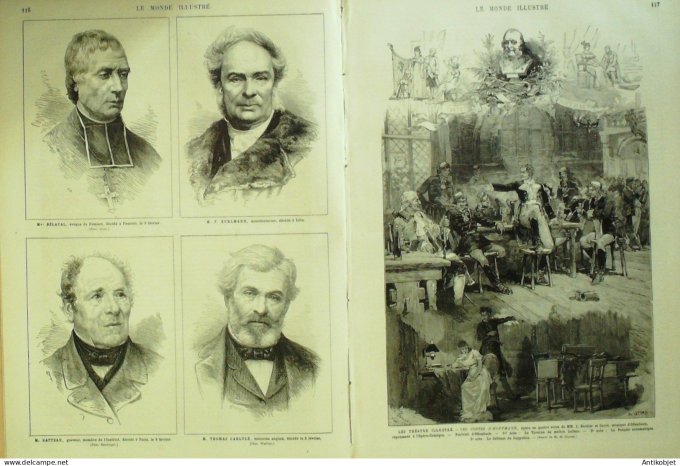 Le Monde illustré 1881 n°1247 Nice (06) Espagne Ministres Bayeux Argouges (14)