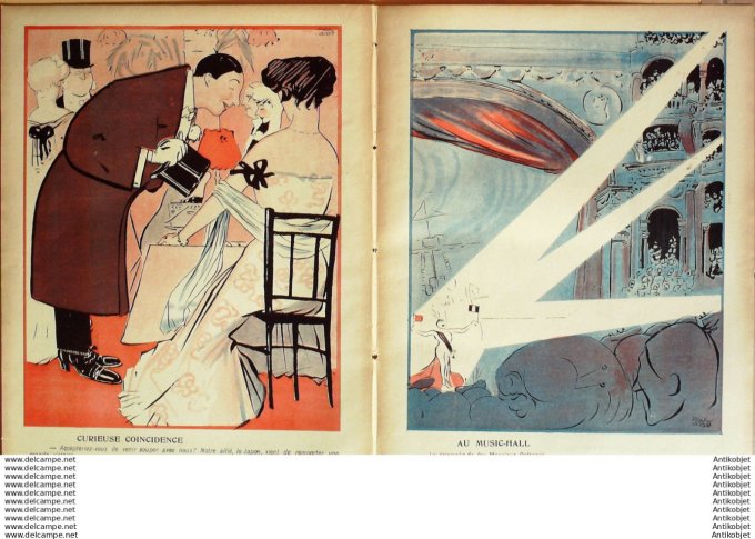 L'Assiette au beurre 1905 # 223 A Jeanne d'Arc L'entente cordiale Iribe