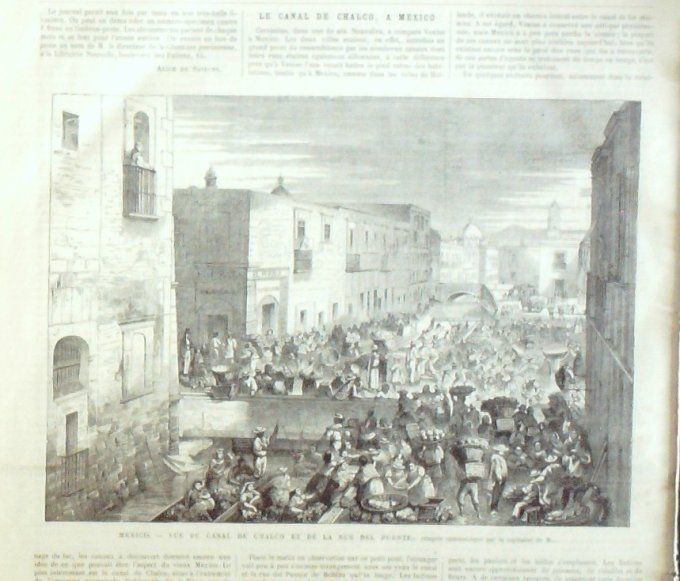 L'Univers illustré 1867 # 649 Westminster Nanterre (92) Mexico Locomobile Expo universelle