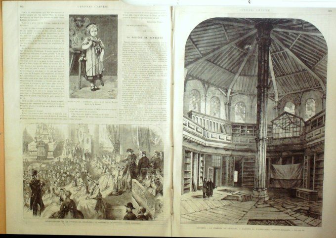 L'Univers illustré 1867 # 649 Westminster Nanterre (92) Mexico Locomobile Expo universelle