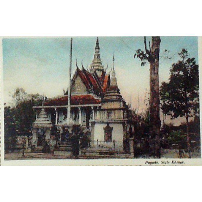 Cpa Viet-Nam Saigon Pagode Khmer 1920