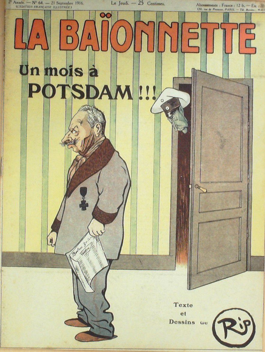 La Baionnette 1916 n°064 (Un mois à Potsdam) RIP