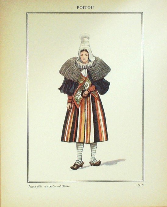 Nouvelle-Aquitaine Poitou Sables D'olonne Paysanne 1920