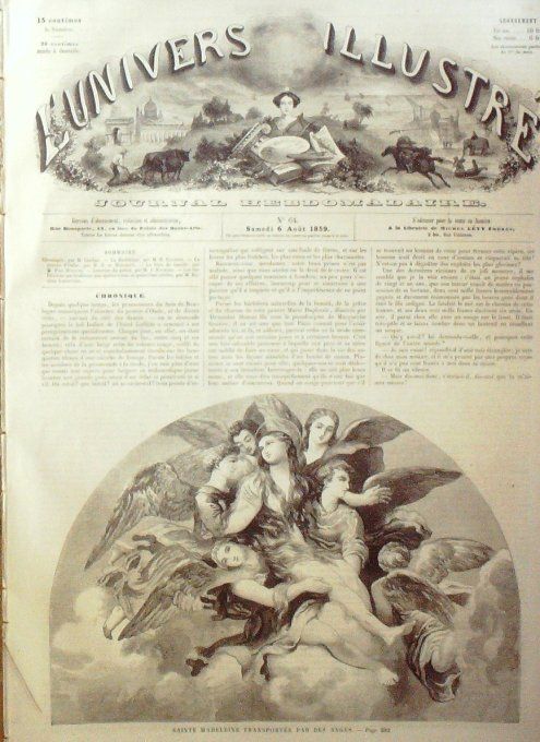 L'Univers illustré 1859 #  64 Solferino Torrent dans les montagnes d'Esterel
