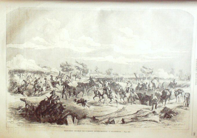 L'Univers illustré 1859 #  64 Solferino Torrent dans les montagnes d'Esterel