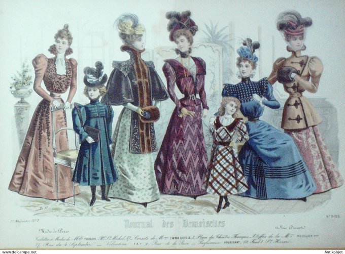 Journal de Demoiselles 1896 # 5153 (Maison Thirion) Gd format