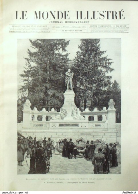 Le Monde illustré 1891 n°1807 île Sumatra Alos-Stah Pasumah Siam Singora Malaisie Malacca Kalantam